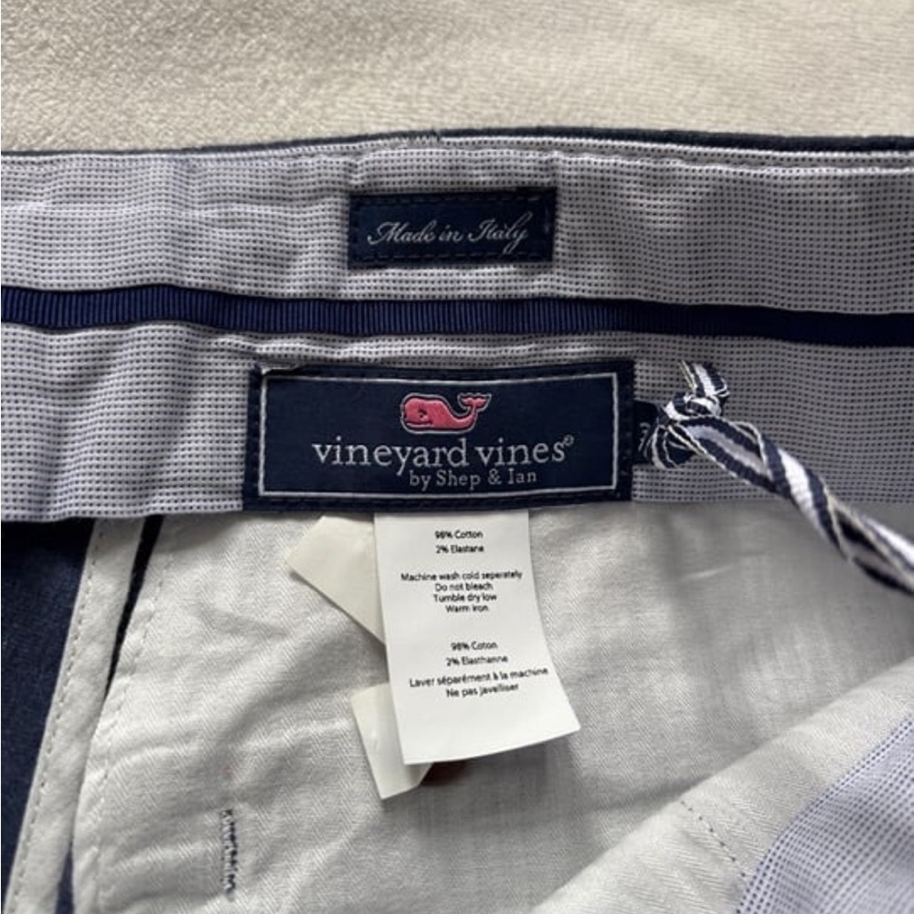 vineyardvines men cotton melange greenwich pants - Picture 4 of 4